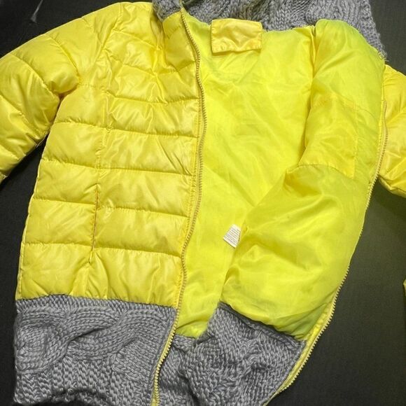 Hooded Yellow Bomber Jacket - Picture 6 of 9
